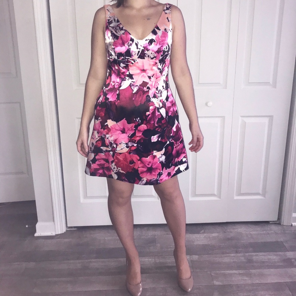 Adrianna Papell Floral Dress